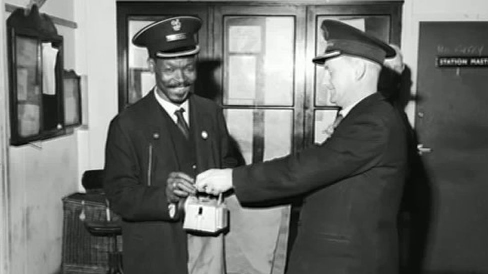 Asquith Xavier: Pioneering black train guard 'omitted' from history lessons  - BBC News