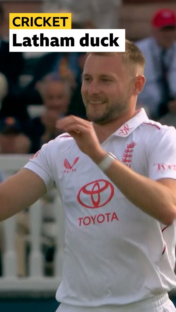 First over delight for Atkinson getting Latham