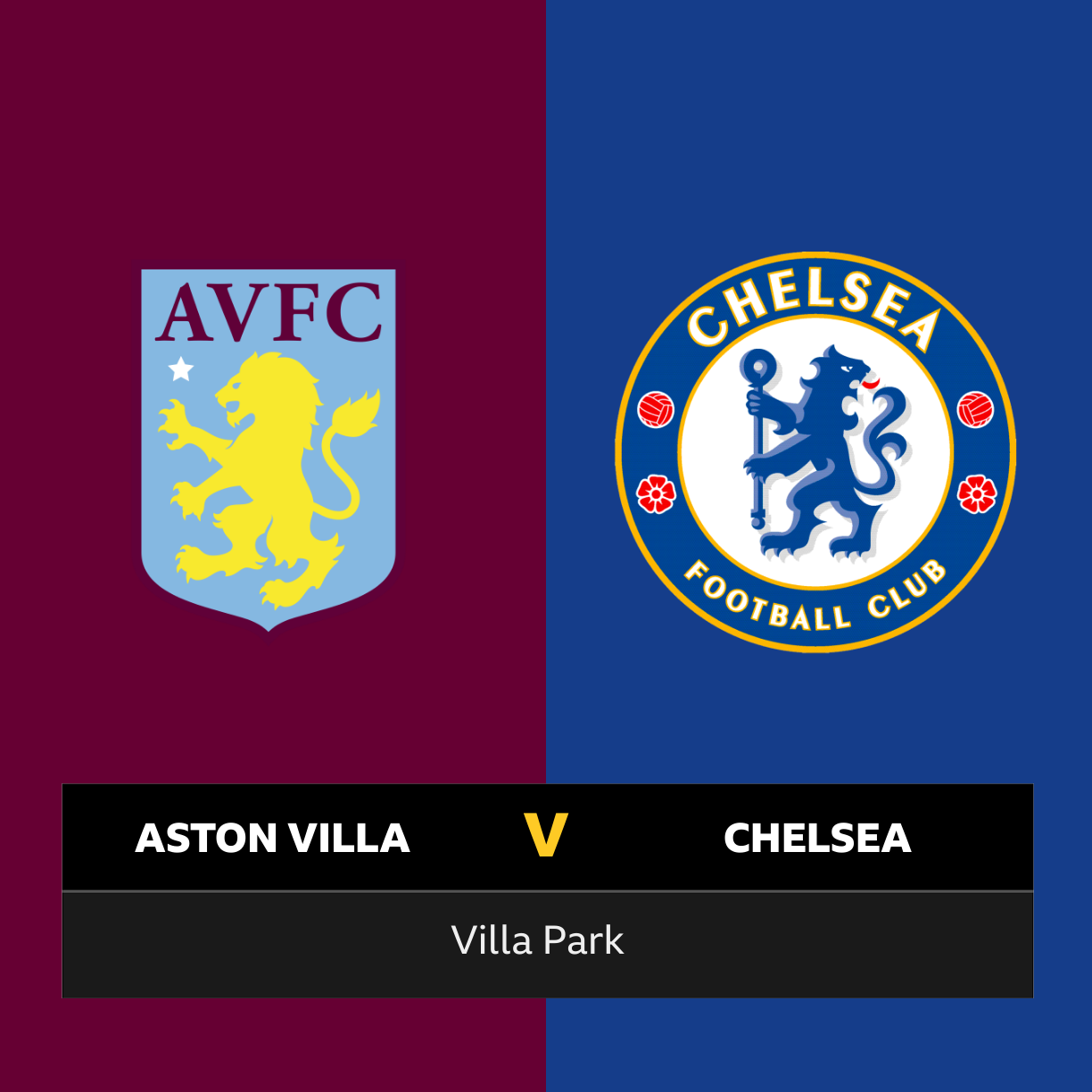 F/ufeffollow Aston Villa v Chelsea live