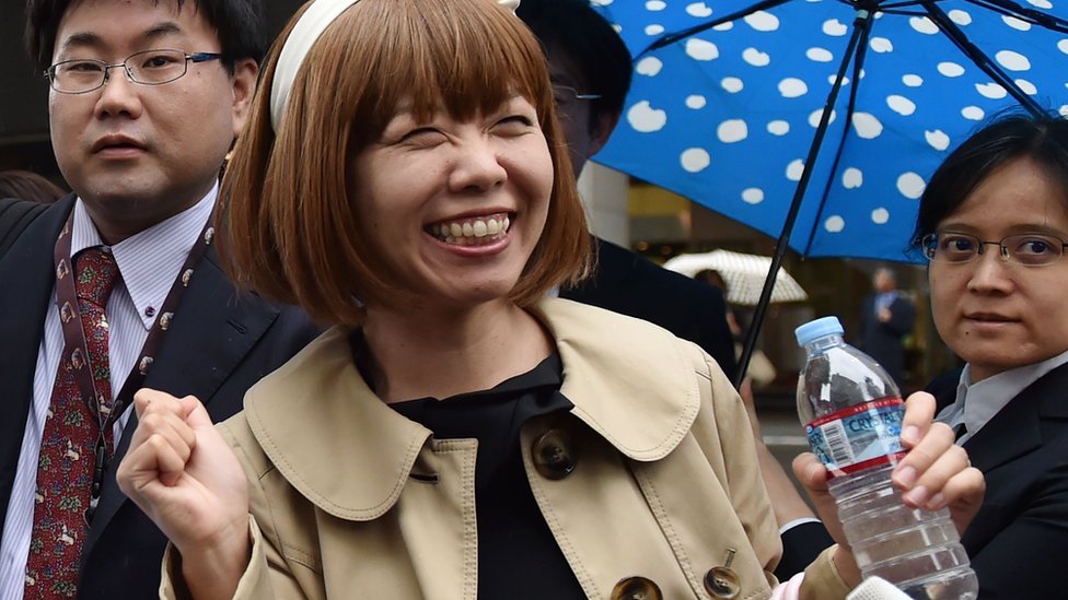 Schoolgirl Japanese - Japan vagina artist cleared over kayak model but fined for data  distribution - BBC News