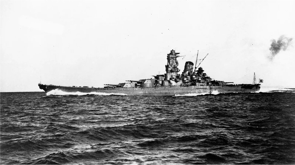 تضمنت القوات اليابانية في خليج ليتي المدمرة "ياماتو"، وهي أكبر سفينة حربية على الإطلاق