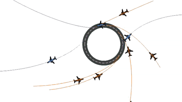 Este tipo de pistas permitirán el aterrizaje de hasta tres aviones al mismo tiempo. pistas circulares
