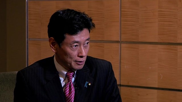 Yasutoshi Nishimura, the minister in charge of economic policy