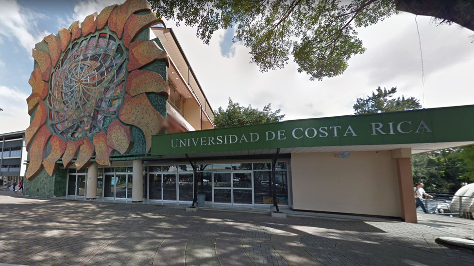 Fachada de la Universidad de Costa Rica.