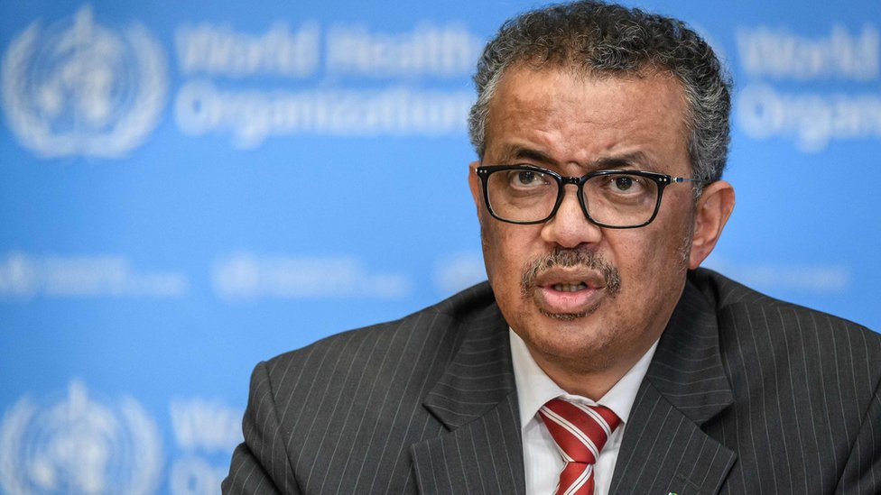 World Health Organization Director General Tedros Adhanom Ghebreyesus