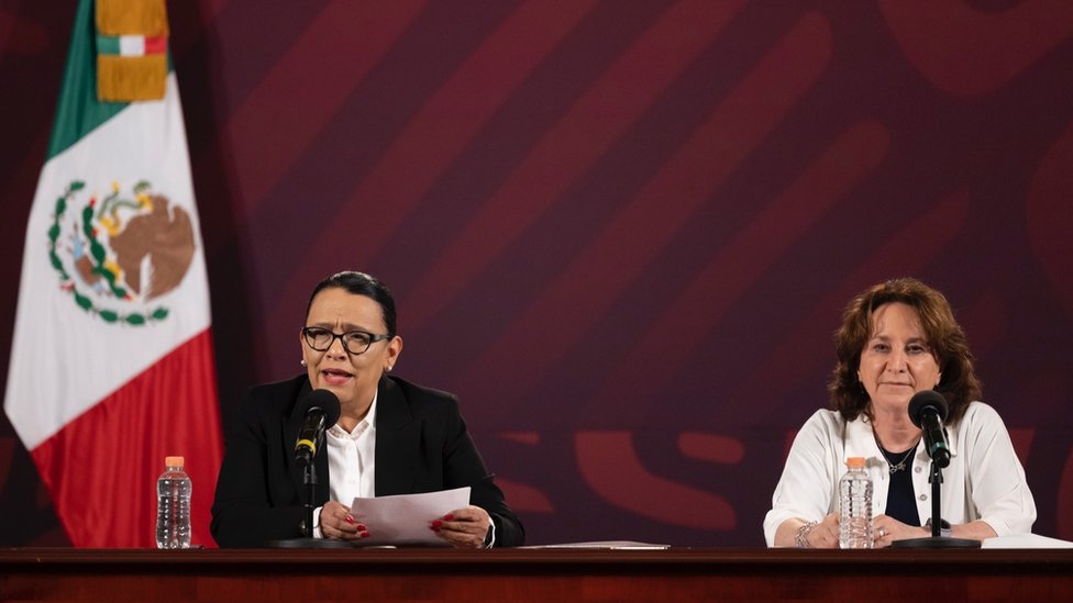La secretaria Rodríguez y la fiscal Herrerías