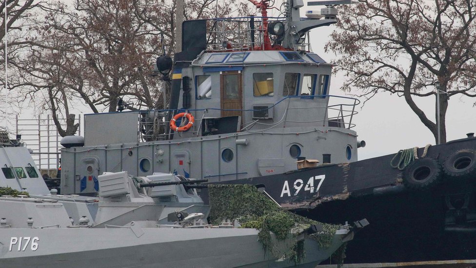 Kapal AL Ukraina yang ditahan militer Rusia