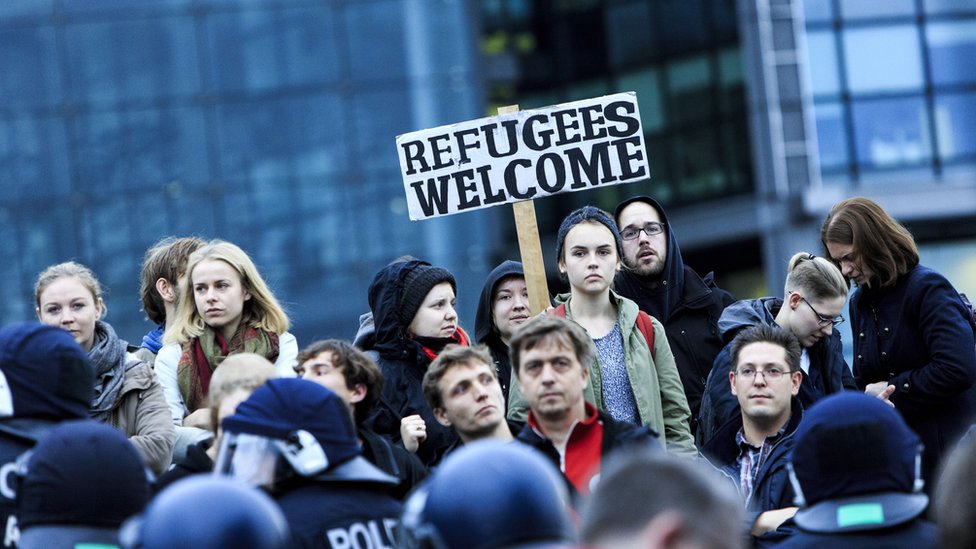 Activistas en Alemania.