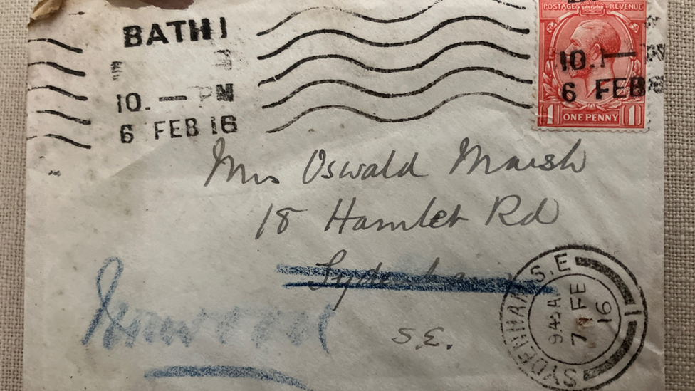La carta estaba dirigida a Katie Marsh.
