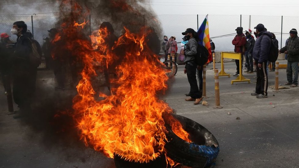 Protesta en Bolivia