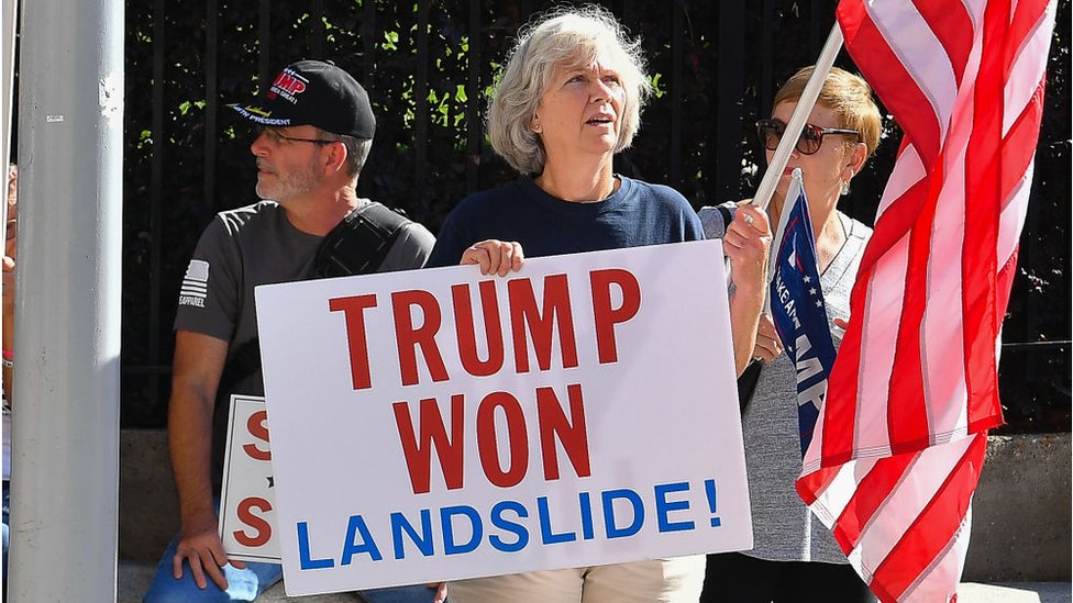 Simpatizantes de Trump protestan en Alabama