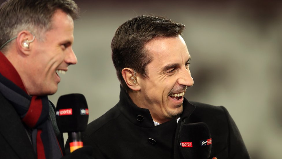 Jamie Carragher and Gary Neville