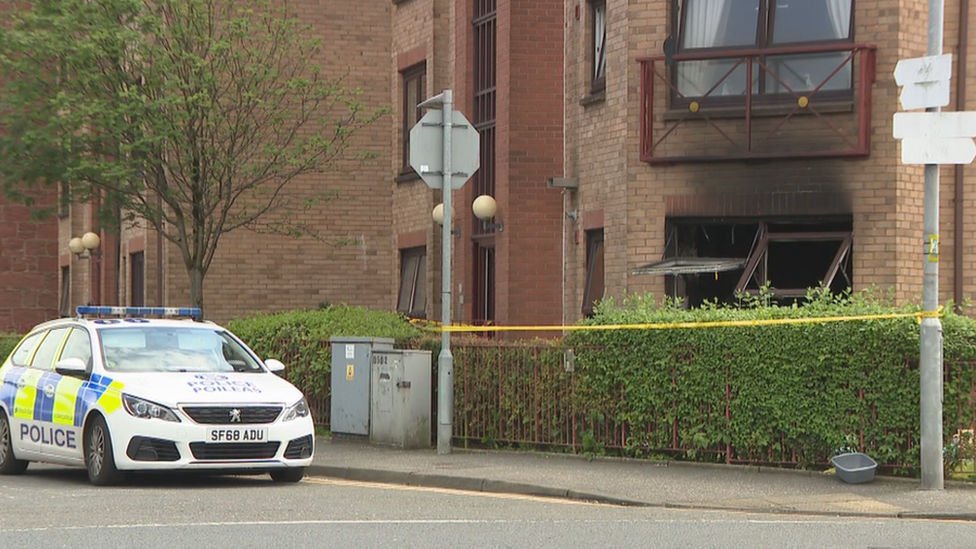 Man Hospitalised After Deliberate Dumbarton Flat Fire