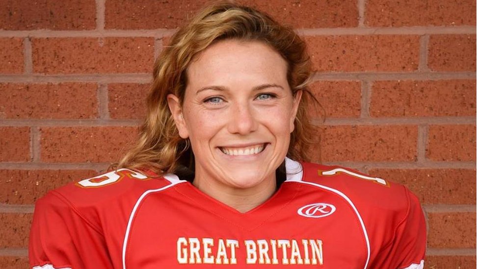 This is Phoebe Schecter, Britain's first female NFL coach - BBC News