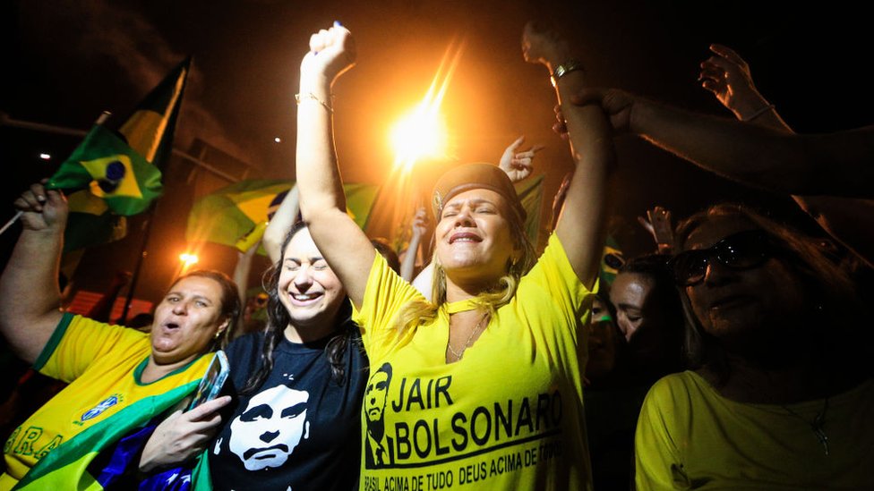 Partidarios de Bolsonaro