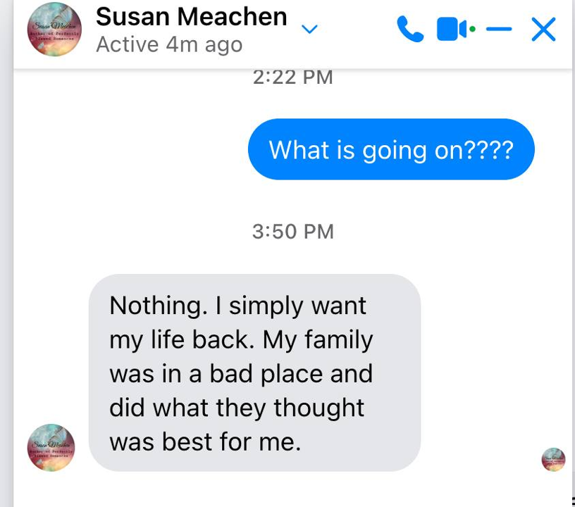 Screen shot from Susan Meachen