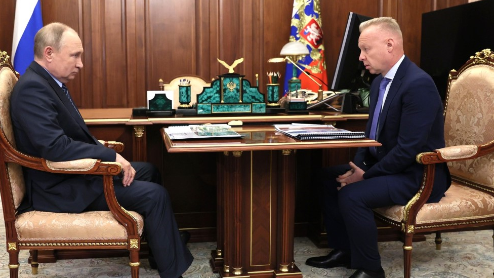 O empresário Dmitry Mazepin é tido como próximo de Vladimir Putin. Em janeiro deste ano, os dois se encontraram no Kremlin