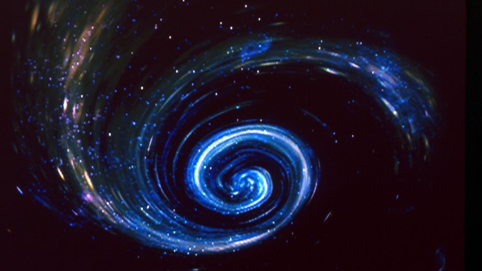 Imagen de una galaxia en espiral