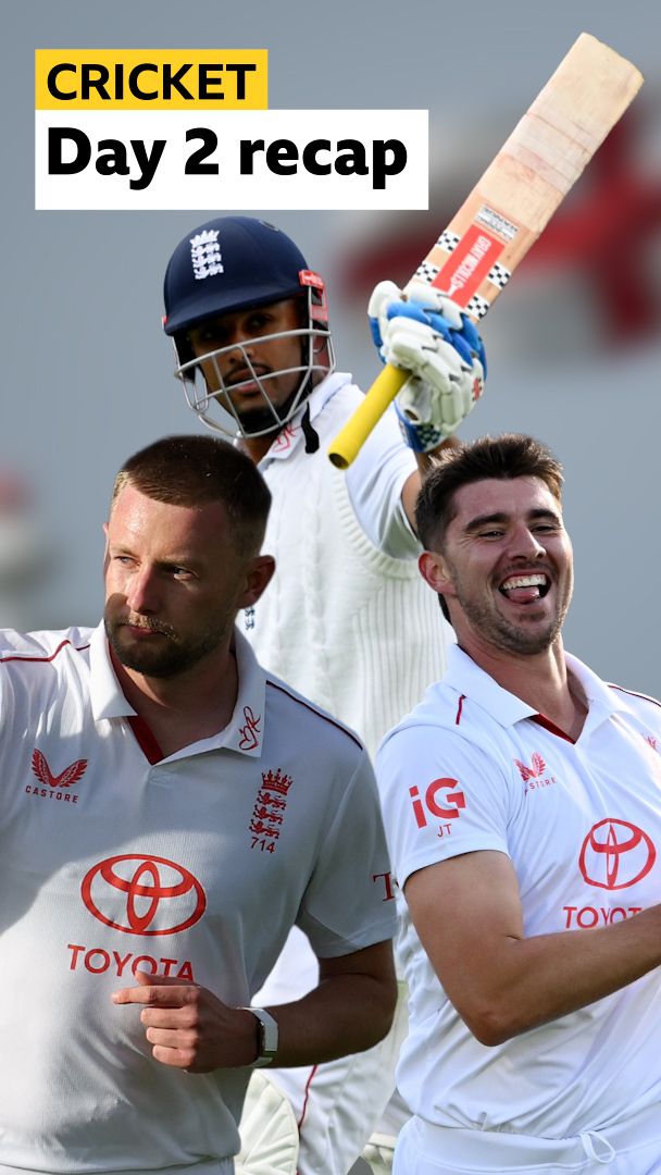 England on top as day 2 comes to a end