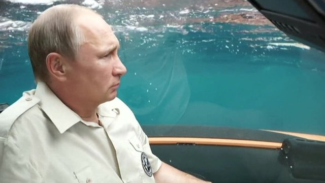 Putin On Submarine Trip In Controversial Crimea Visit Bbc News