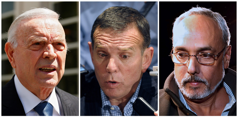 José María Marín (expresidente de la Confederación Brasileña de Fútbol), Juan Ángel Napout (expresidente de la CONMEBOL) y Manuel Burga (expresidente de la Federación Peruana de Fútbol) se declararon no culpables. José María Marín (expresidente de la Confederación Brasileña de Fútbol), Juan Ángel Napout (expresidente de la CONMEBOL) y Manuel Burga (expresidente de la Federación Peruana de Fútbol) se declararon no culpables.