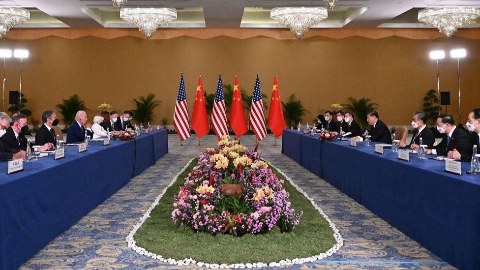 اجتماع الوفدين الأمريكي والصيني في بالي، 14 نوفمبر/تشرين الثاني 22