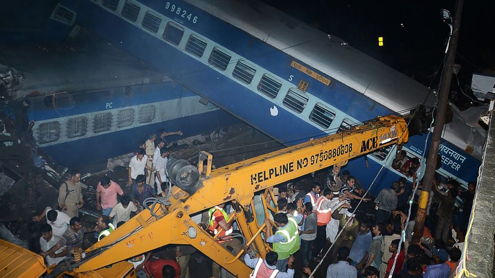 India train crash in Uttar Pradesh leaves 23 dead BBC News