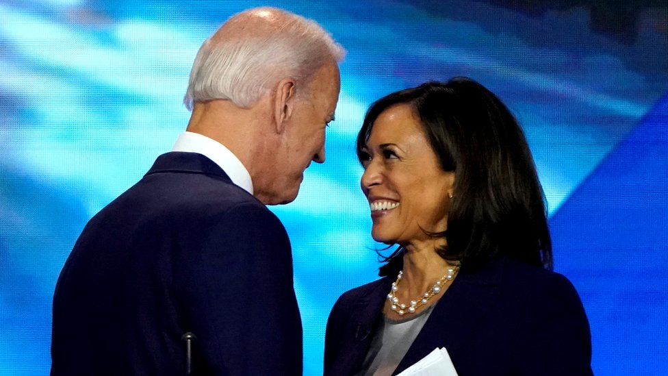 Kamala Harris endorses Joe Biden as Democratic presidential candidate