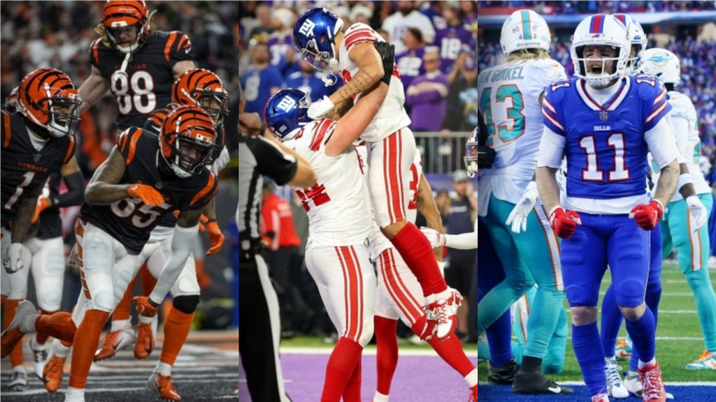 NFL play-offs: Cincinnati Bengals, New York Giants and Buffalo Bills earn nervy wins on wi...