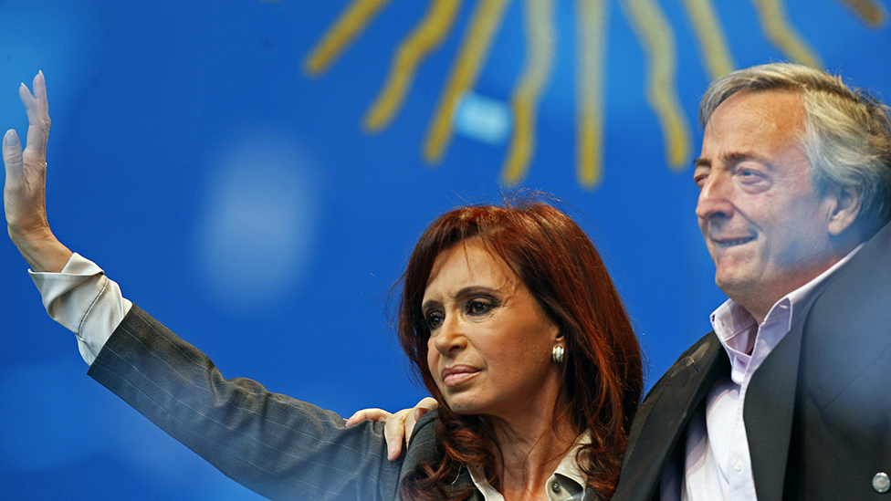 Cristina y Néstor Kirchner en 2008