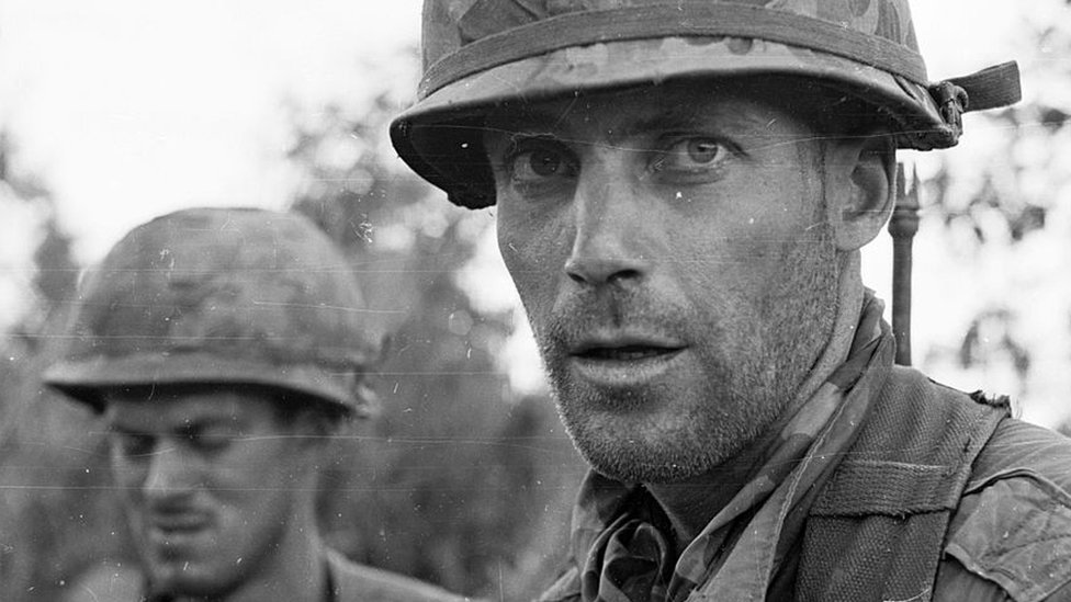 Soldado estadounidense en Vietnam