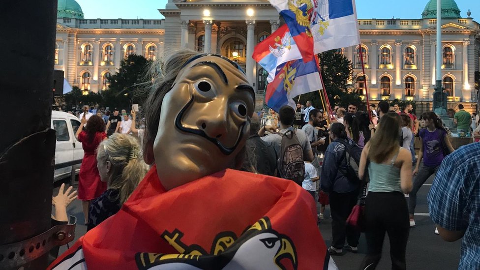 Demonstranti ispred Skup&scaron;tine