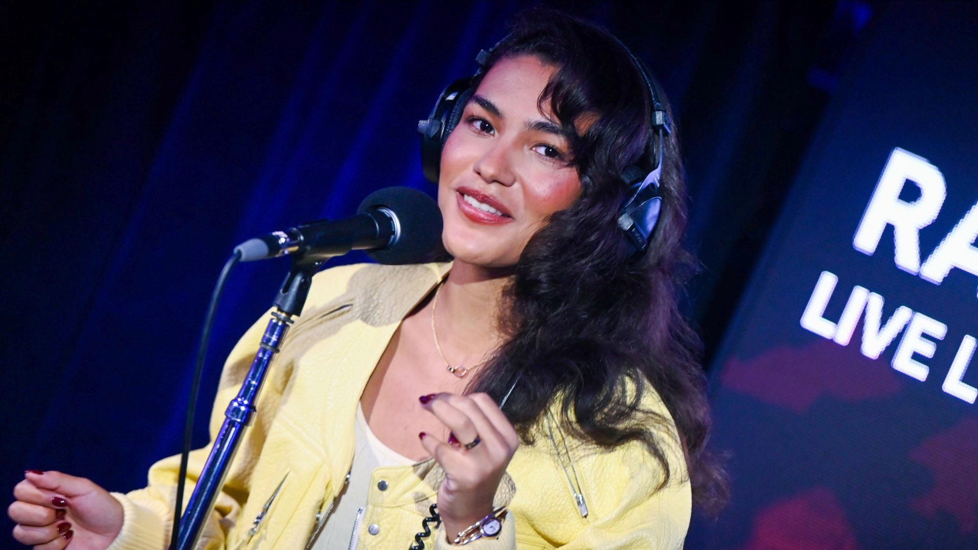 Olivia Dean sings So Easy (To Fall in Love) in the Live Lounge