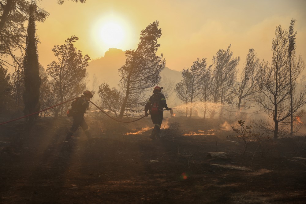 grčka, požari u grčkoj, šumski požari, požar kod atine