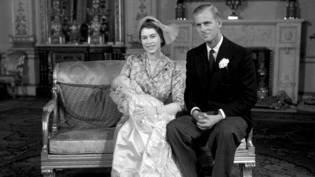 La reina Isabel II con el príncipe Felipe