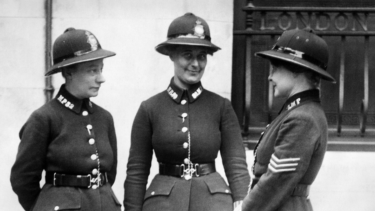 1921年，警察隊伍裏已經有女性