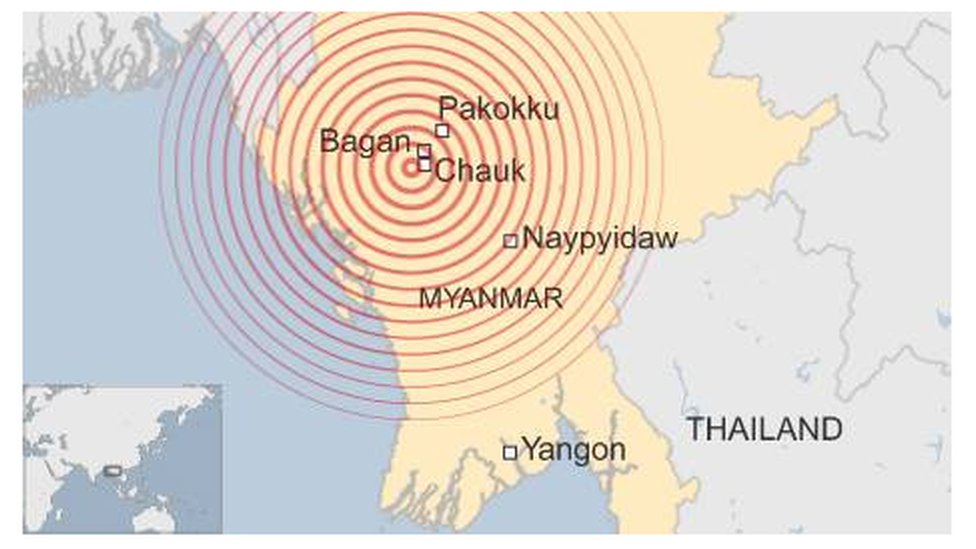 Biggest earthquake myanmar