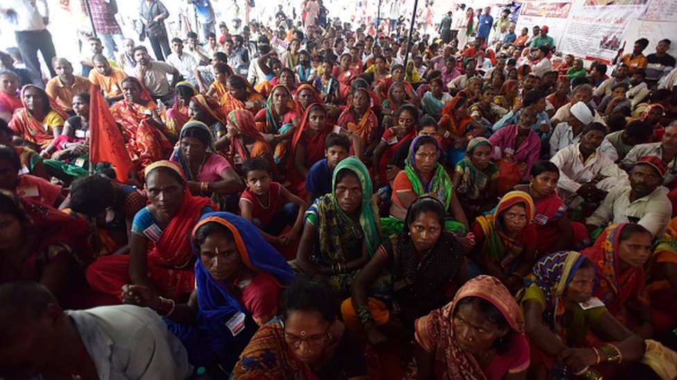 甘地國家鄉村就業擔保計劃(MGNREGS)裏面的勞工被拖欠工資，2022年8月，新德里