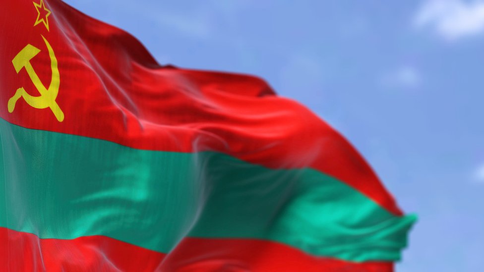The flag of Transnistria.