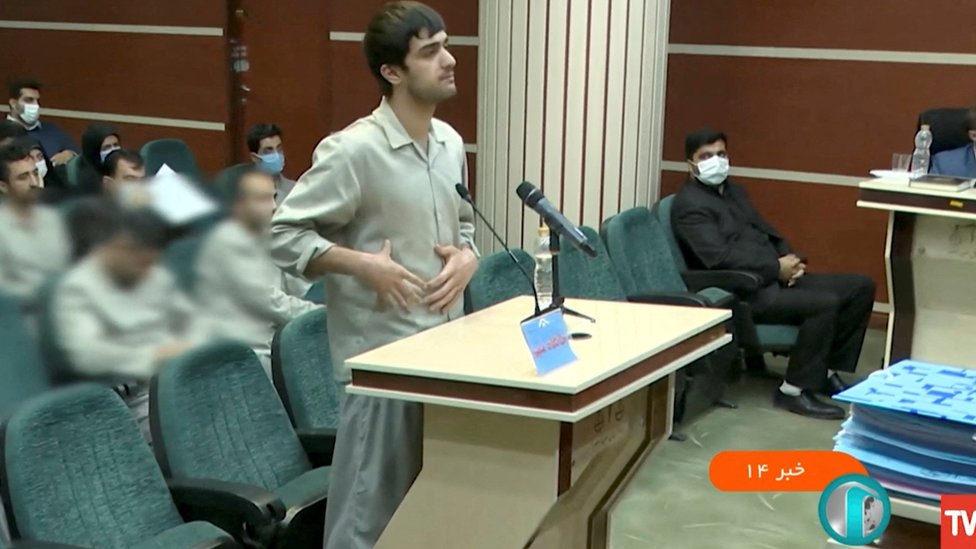 Mohammad Mehdi addressing the judge