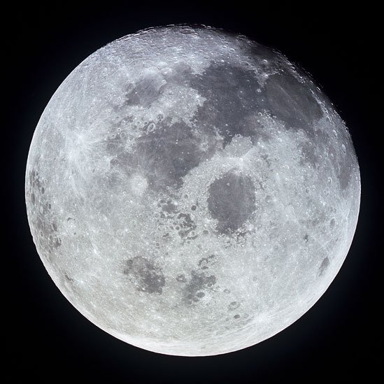 Imagen de la Luna captada por astronautas de Apolo 11