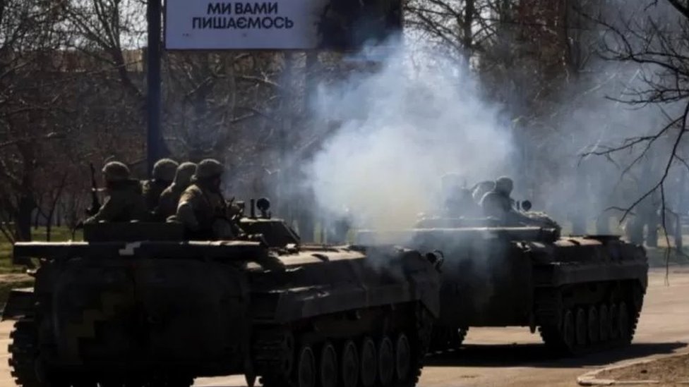 Tanques russos na Ucrânia