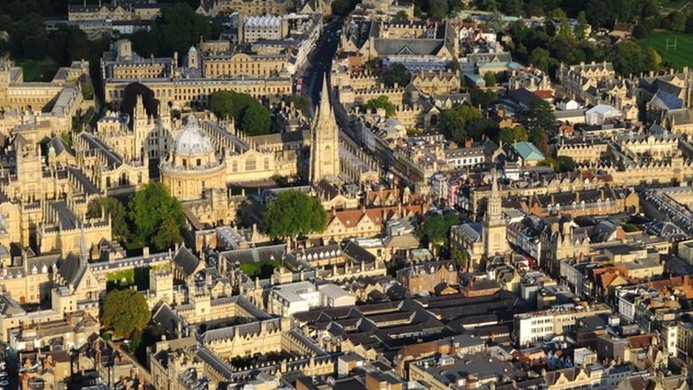 Оксфорд с воздуха