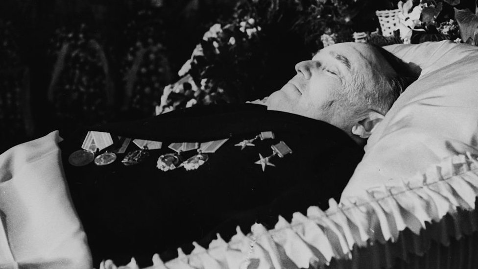 Korolev lying in state