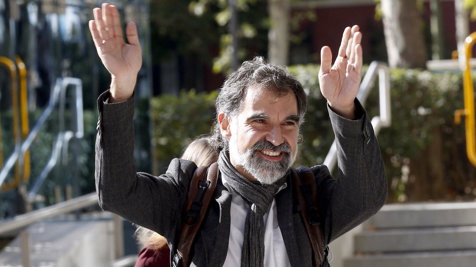 Jordi Cuixart fue enviado a prisión por orden de la Audiencia Nacional. Jordi Cuixart