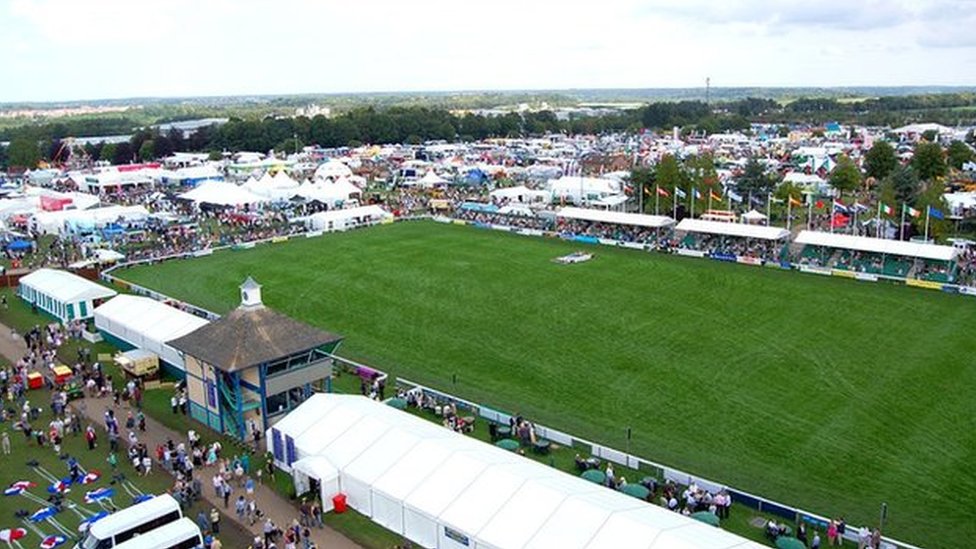 Вид с воздуха на Royal Norfolk Show 2011