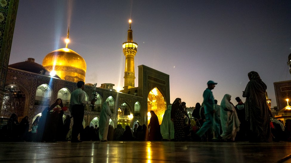 The shrine of the Shia Imam Reza in Mashhad, Iran (2013)