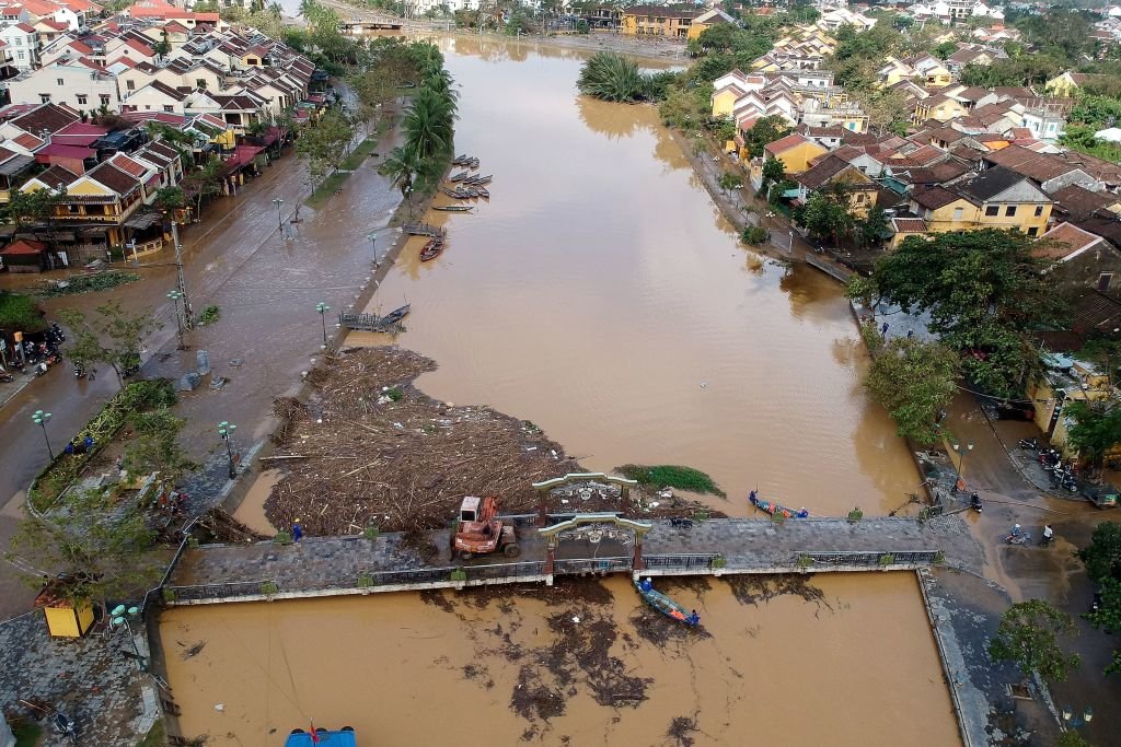 Typhoon Molave caused severe flooding in Vietnam at the end of October