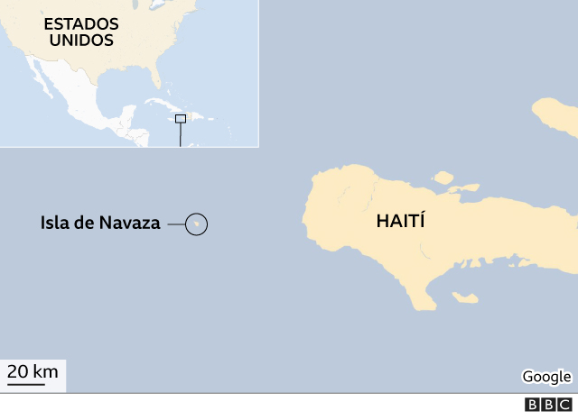 Mapa de la isla de Navaza