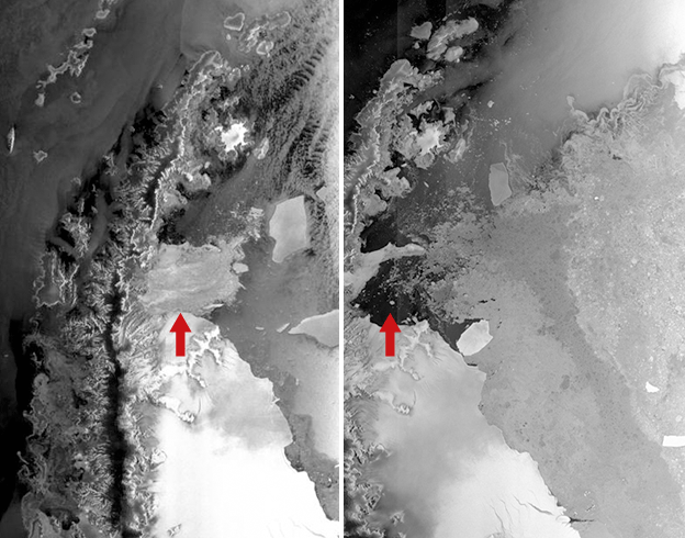 Шельфовый ледник Ларсена Б.